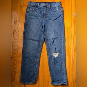 Trendy Express Mom Jeans Women's Size 8 Distressed